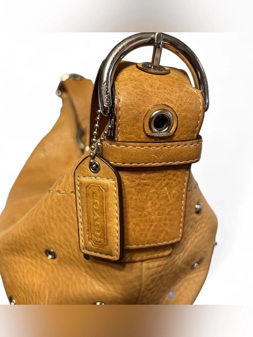 Coach studded grommet large hobo slouchy bag